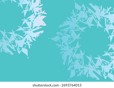 abstract geometric shapes features blue hues background for banner,poster,ads,covering, wallpaper design