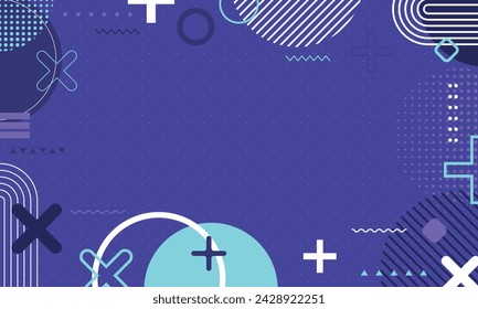 Abstract geometric shapes flat design background