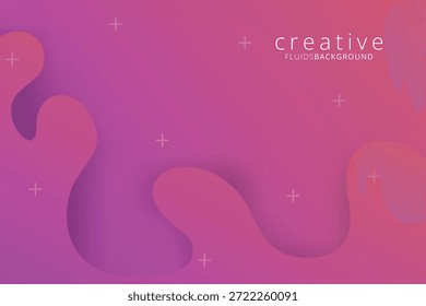 Formas geométricas Abstractas con diseño de fondo de gradiente fluido