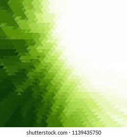 Abstract geometric shapes. Green Triangles