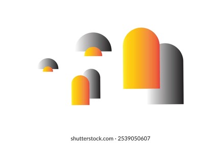 Abstract geometric shapes and grids. Brutal contemporary figure and other primitive elements. Swiss design aesthetic. Design elements. Vector design.