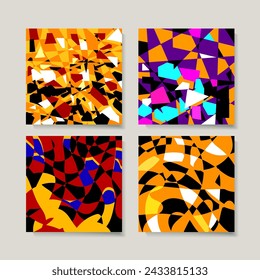 Abstract geometric, shapes, grunge composition graphic design vector illustration background. Modern trendy for banner, template, card, cover and print.