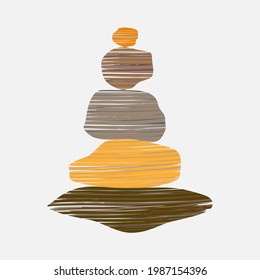 Abstract geometric shapes in harmony and balance for relaxation in a pyramid for development and education.