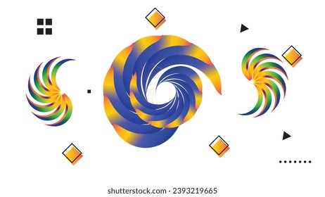 Resumen Formas geométricas , icono, logotipos y elementos , ilustración vectorial