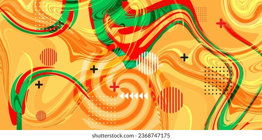 Abstract geometric shapes layout design template.. Dynamic shapes and elements design