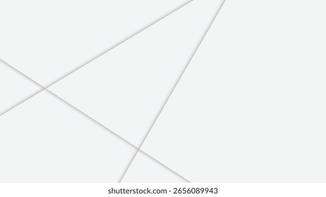 Abstract Geometric Shapes in Light Gray and White
