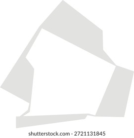Formas geométricas Abstractas gris claro sobre fondo blanco polígono angular
