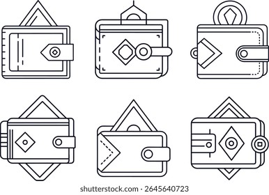 Abstract geometric shapes and lines forming a dynamic composition with a distinctive silhouette style suitable for modern design projects and branding