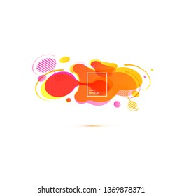 Abstract geometric shapes. Liquid gradient banners isolated on white background. Fluid vector background. Gradient geometric banners with flowing liquid shapes. Dynamic Fluid design for logo, flyers