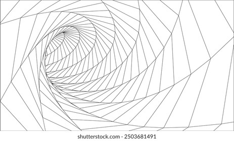 Formas geométricas Abstractas Líneas mínimas Patrones de Vector Fondo digital futurista con fondo de círculo y triángulo.