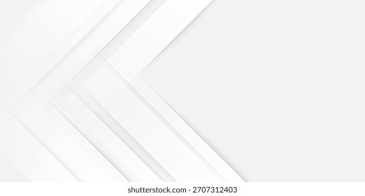 Formas geométricas Abstractas de color blanco y gris moderno. Diseño moderno y creativo en Ilustración vectorial. Eps 10