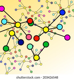 Abstract geometric shapes of molecular compounds