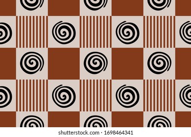 Abstract geometric shapes on beige background.EPS10 Illustration.
