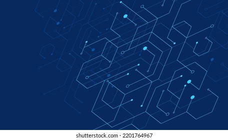 Abstract geometric shapes on blue background. Vector illustration.