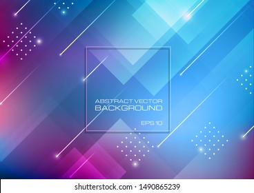 Abstract geometric shapes on colors background. Vector Eps10
