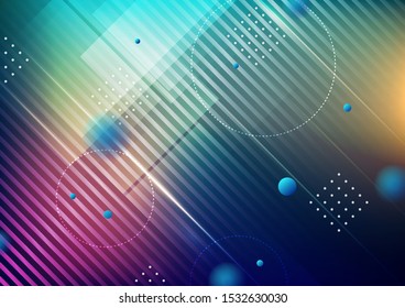Abstract geometric shapes on colors background. Vector Eps10