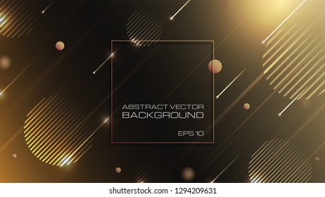 Abstract geometric shapes on gradient background. Eps10 vector