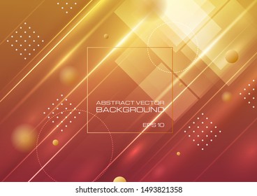 Abstract geometric shapes on gradient background. Vector Eps10