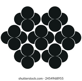  abstract geometric shapes on white background