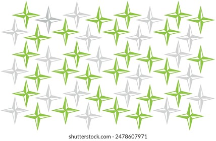  abstract geometric shapes on white background