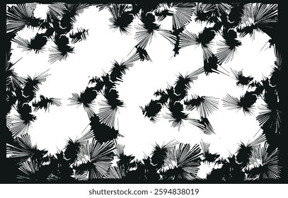  abstract geometric shapes on white background