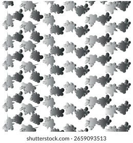  abstract geometric shapes on white background