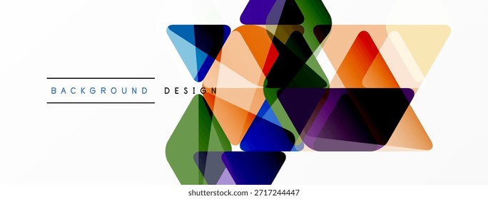 Las Formas geométricas Abstractas se superponen, creando Gradientes de colores vibrantes. Los Elementos de diseño modernos sugieren innovación, energía, dinamismo.