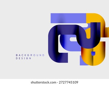 Las Formas geométricas Abstractas se superponen, creando Gradientes de colores vibrantes. El diseño minimalista se adapta a fondos modernos, presentaciones.