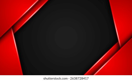 Abstract geometric shapes overlapping on background. Vector illustration