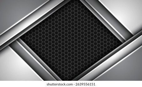 Abstract geometric shapes overlapping on background. Vector illustration