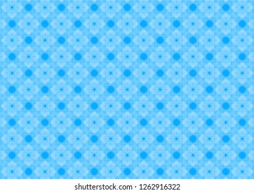 Abstract geometric shapes pattern blue background, Vector illustration
