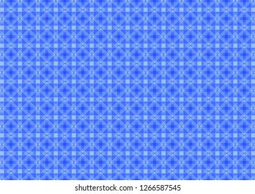 Abstract geometric shapes pattern blue background, Vector illustration