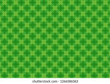 Abstract geometric shapes pattern green background, Vector illustration