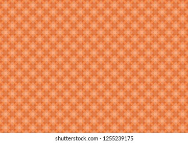 Abstract geometric shapes pattern orange background, Vector illustration