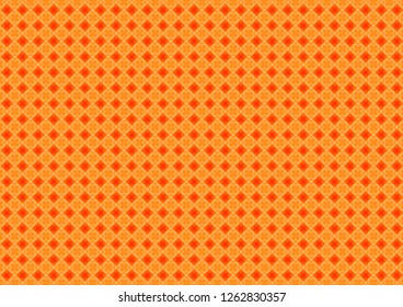 Abstract geometric shapes pattern orange background, Vector illustration