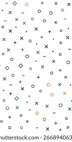 Abstract geometric shapes pattern overlay minimalist design elements