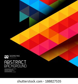 Abstract geometric shapes and patterns backgrond - vector illustration.