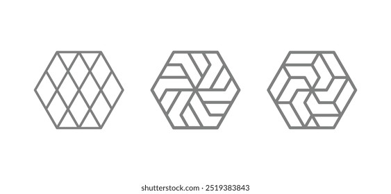 Abstract geometric shapes and patterns in a modern vector set, offering black and color illustrations, flat icons, textured backgrounds, and creative designs for logos and art concepts.