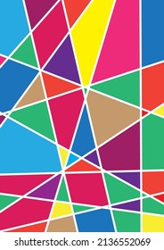 Abstract geometric shapes (polygons, triangles and rectangles) background vector illustration, glass texture shape concept, presentation design for posters, flyers.