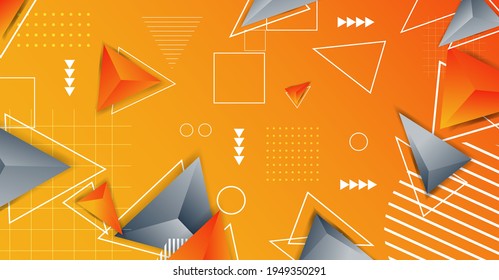 Abstrakte geometrische Formen, realistischer Hintergrund, Vektorgrafik