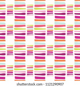 Abstract Geometric Shapes, Seamless Pattern Background, Hand Drawn Lines Illustration for Birthday Invitations, Scrapbooking, Fashion Prints & Pretty Web Stationery, Vector Surface Pattern Design