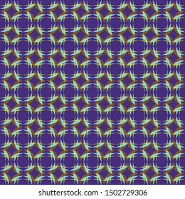 Abstract Geometric shapes Seamless Textile Blue Color Pattern