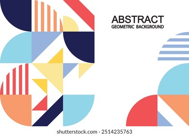 Formas geométricas Abstractas Ilustración vectorial sin fisuras.
