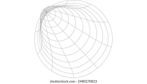 Formas geométricas Abstractas y patrones de ondas sin fisuras con Elementos creativos ideales para la ilustración de fondo y el diseño de arte conceptual.