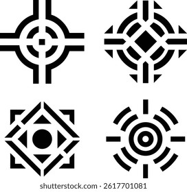 Abstract Geometric Shapes Set for Design Inspiration