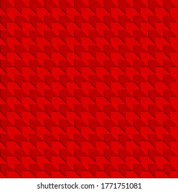 abstract geometric shapes with shadow. vector seamless pattern. simple red repetitive background. textile fabric swatch. wrapping paper. continuous print. design element for home decor, phone case