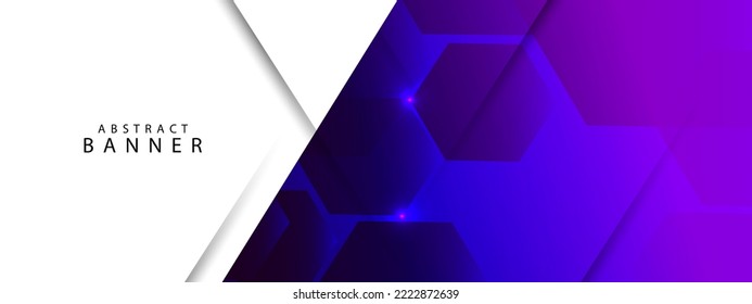 Abstract geometric shapes smooth banner design background vector