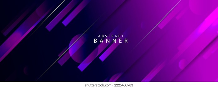 Abstract geometric shapes smooth banner design colorful background vector
