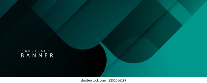 Abstract geometric shapes smooth banner design background vector