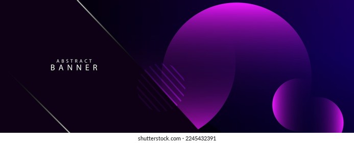 Abstract geometric shapes smooth colorful banner design background vector